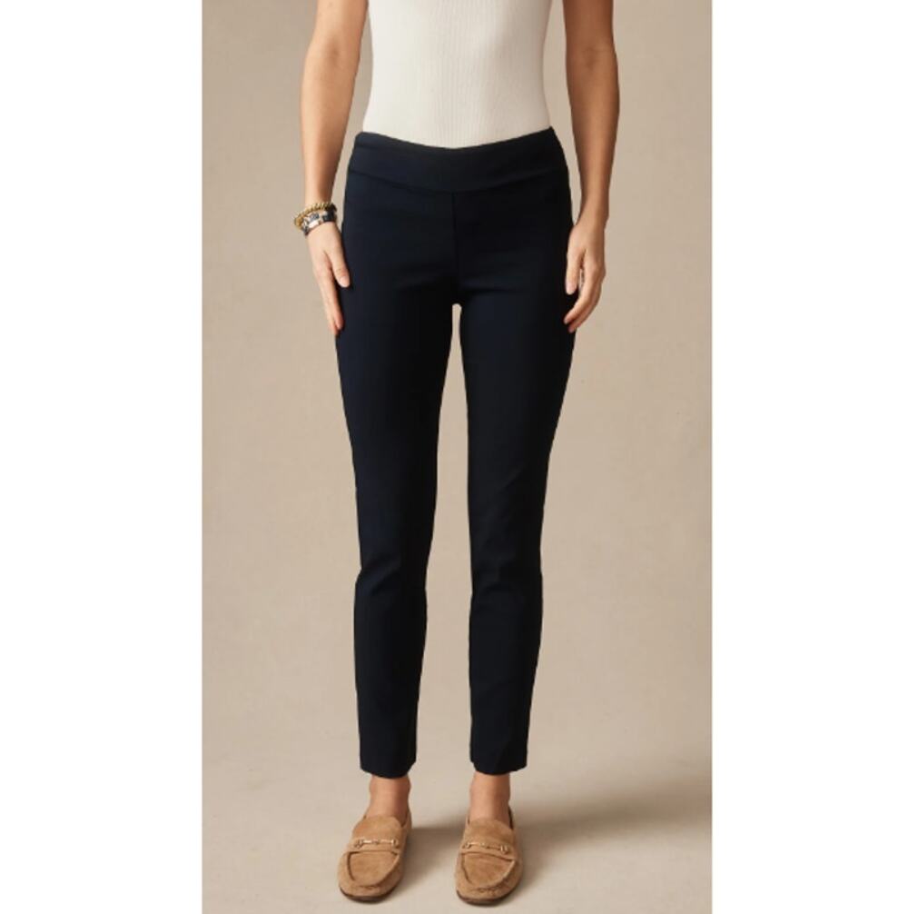 J.Mclaughlin Women's Winter Navy Masie Long Bottom Pants Size 4